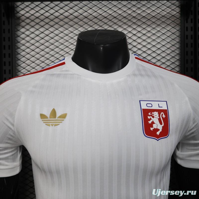 Player Version 25/26 Olympique Lyon 75 Year Anniversary White Jersey