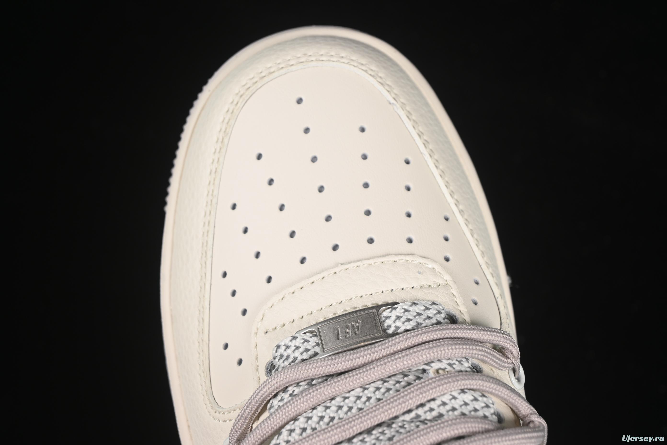 Nike Air Force 1'07 Low LV Collaboration Casual Sneakers with Full-Length Air Cushion - DM6868-095