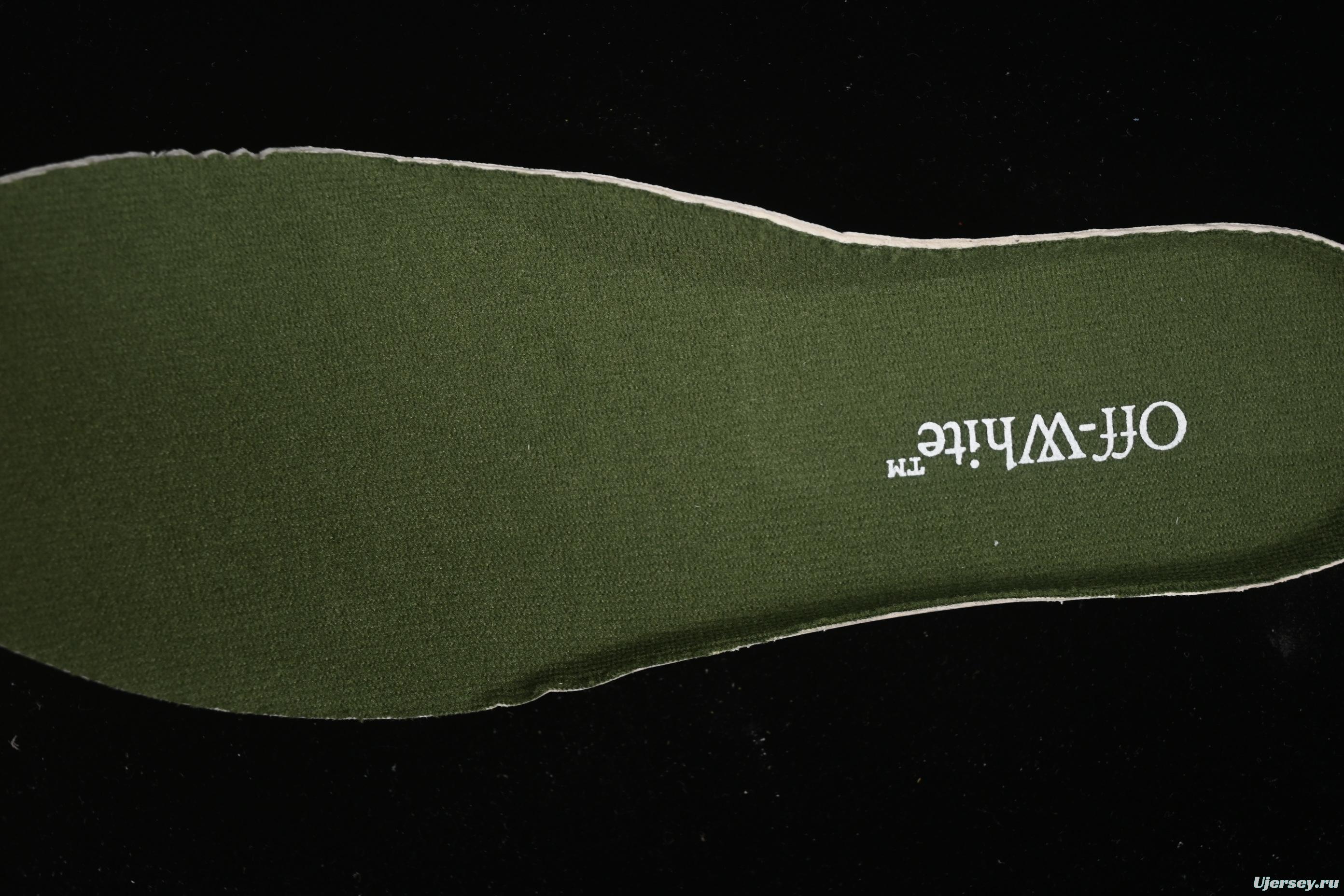 Off-White Be Right Low-Top Lifestyle Sneakers in White Green Orange - C.D4