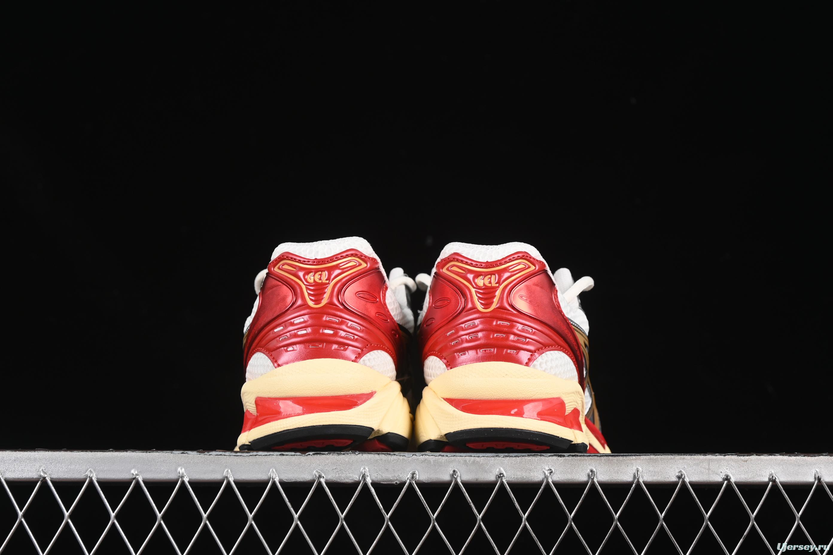 Asics Gel-Kayano 14 Running Shoes with Engineered Elastic Double-Layer Recycled Knit Upper and 3D Visible GEL Cushioning - 1203A692-100