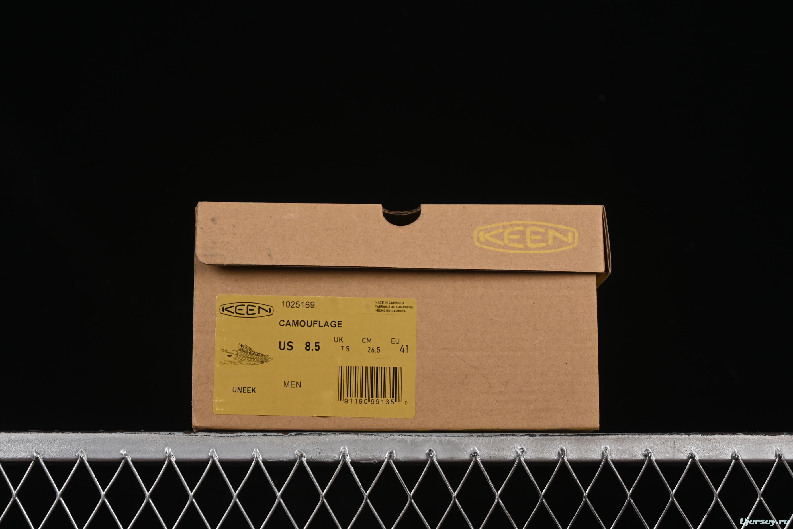 Keen Uneek Flat-M Woven Elastic Strap Camouflage Outdoor Sandals for Hiking and Water Sports - 1025169 CAMOUFLAGE