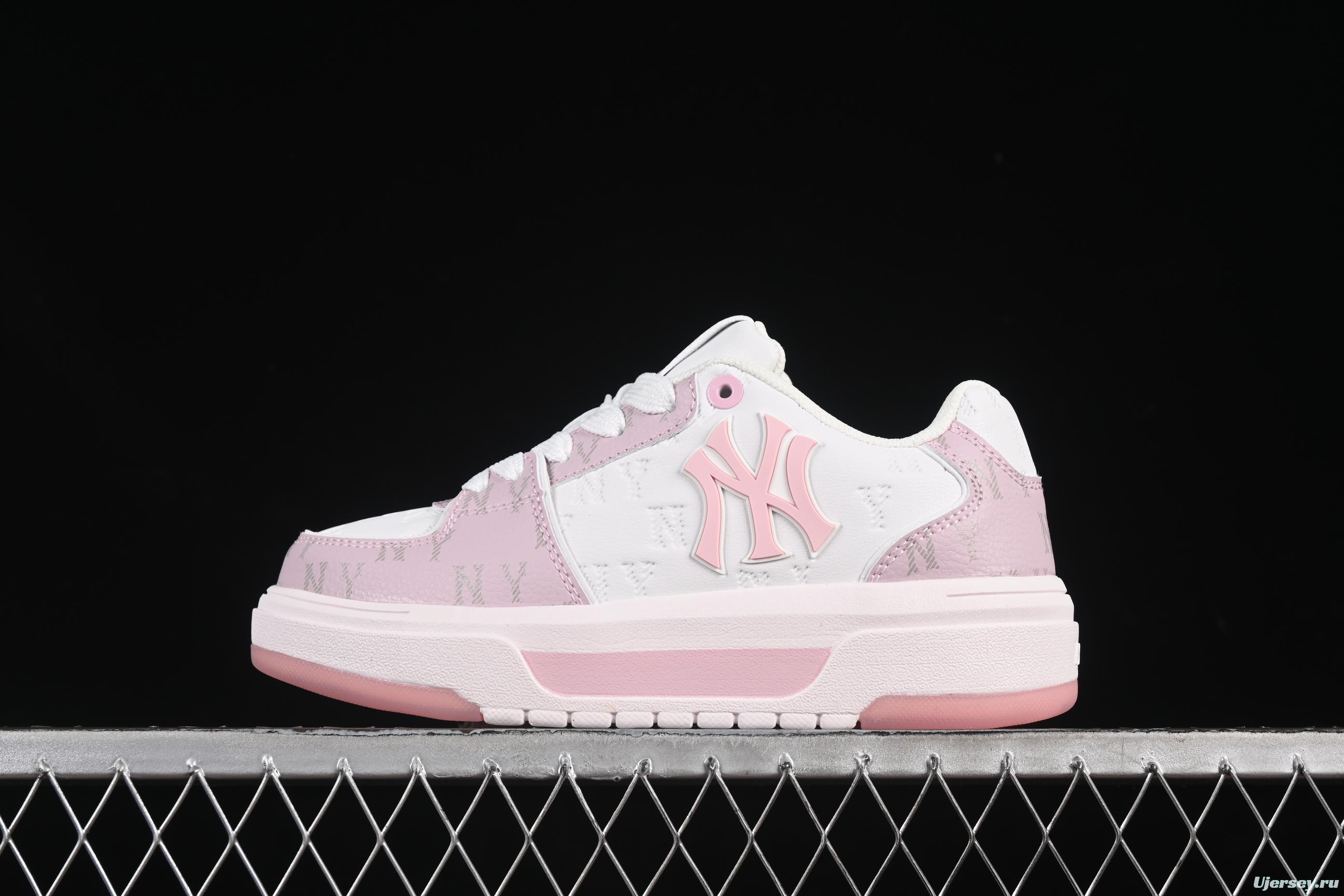 New York Yankees MLB Chunky Liner Embo Monogram Thick Sole Casual Running Shoes - 3ASXM075N50PKS