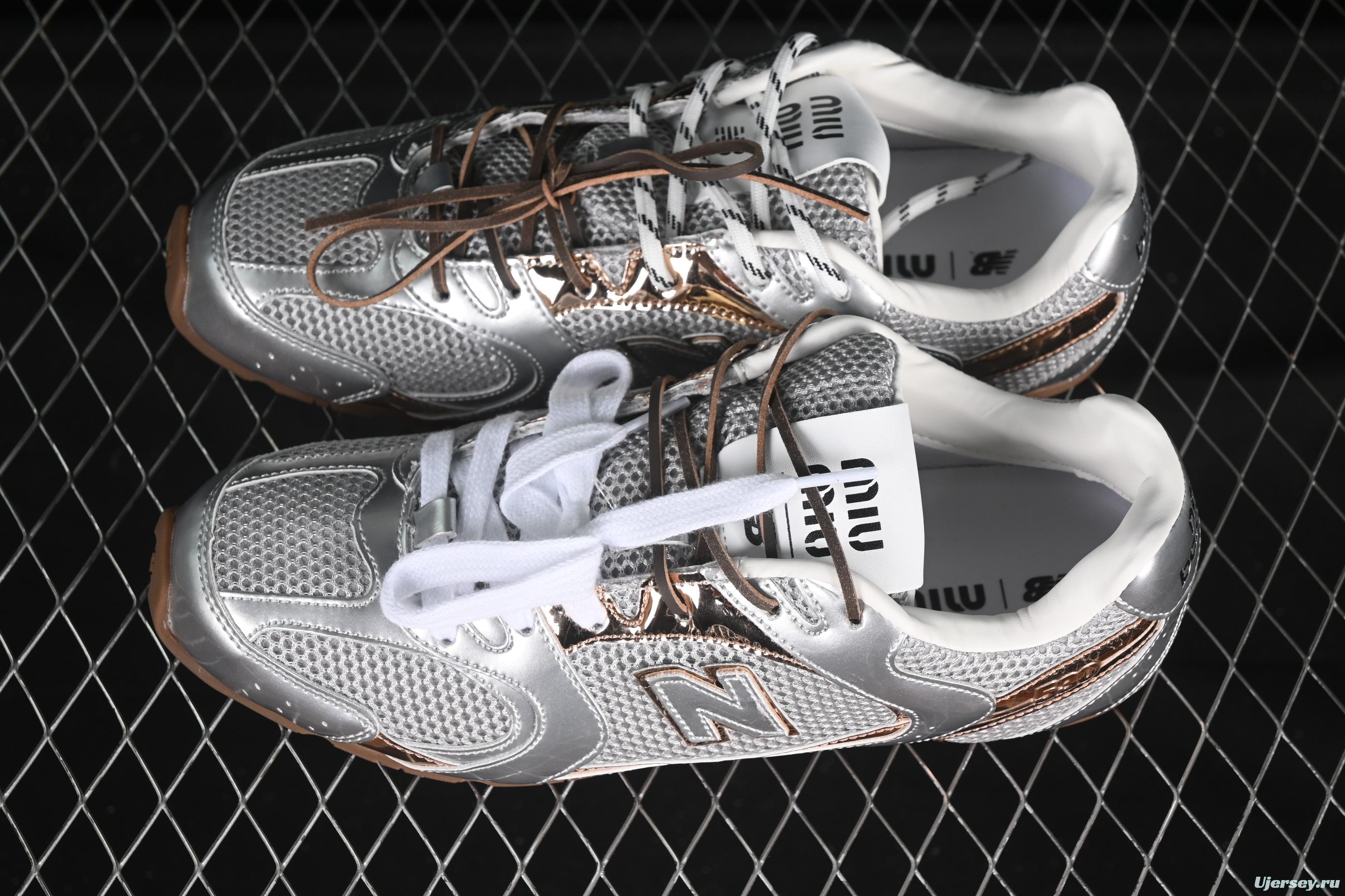 MiuMiu x New Balance 530 Low-Top Classic Retro Casual Running Shoes - AJD4