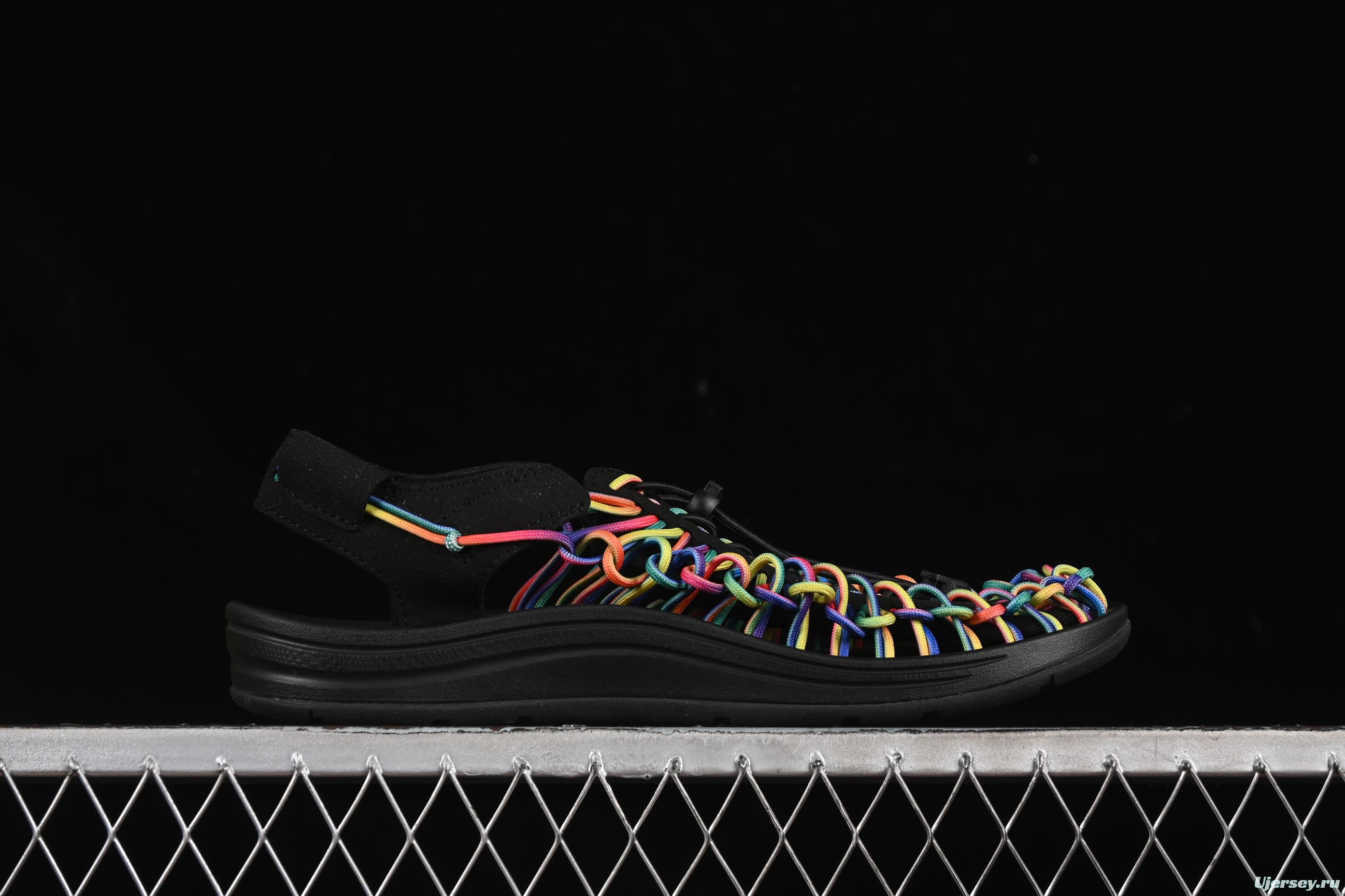 Keen Uneek Flat-M Woven Elastic Strap Outdoor Water Sports Sandals - 1025171