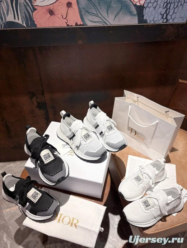 2025 Unisex Dior White Knit Mesh Sneakers LY00260