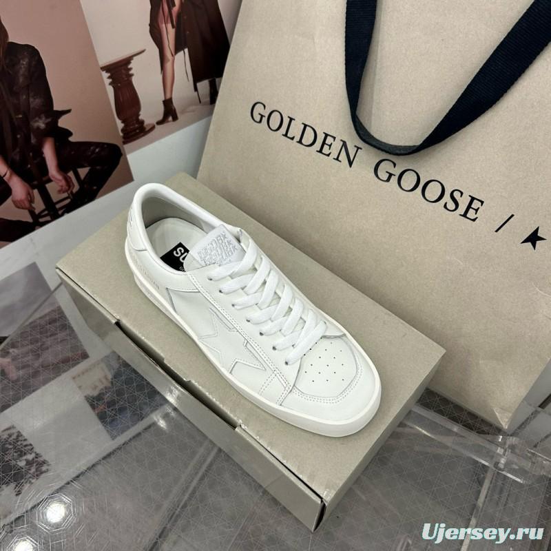 2024 Unisex GGDB White Leather Low Top Sneakers MJ00260