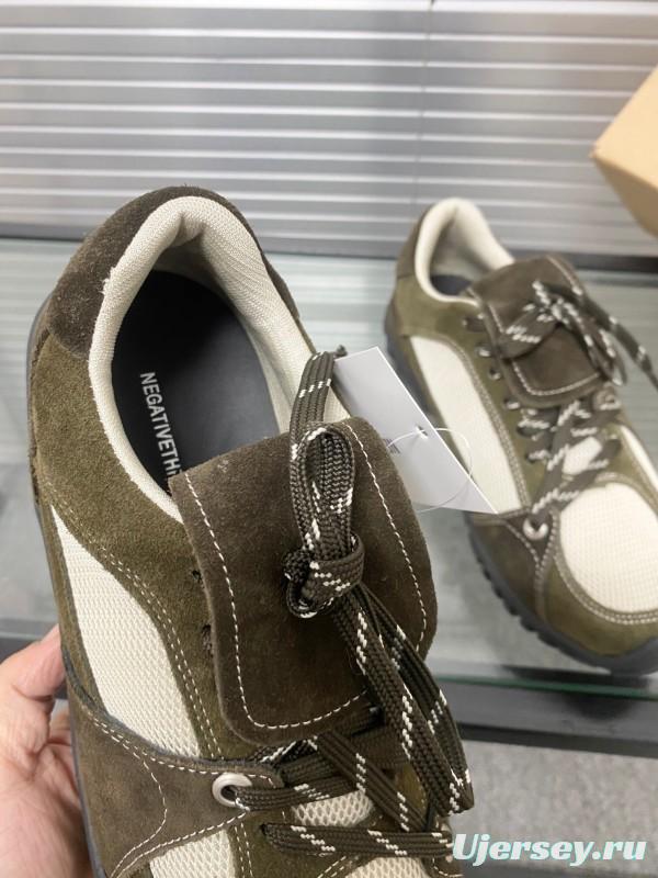 2025 Unisex Puma Brown White Silk Oxford Leather Sneakers KFY00280