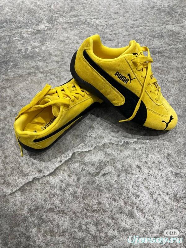 2025 Women Puma Yellow Suede Sneakers KFY00260
