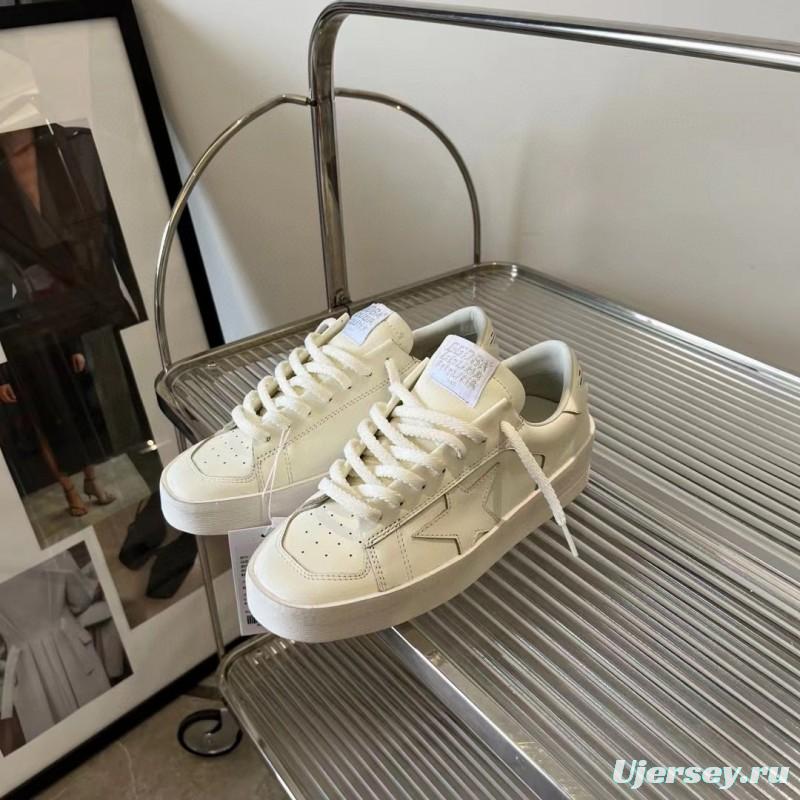 2024 Unisex GGDB White Leather Low Top Sneakers MJ00260