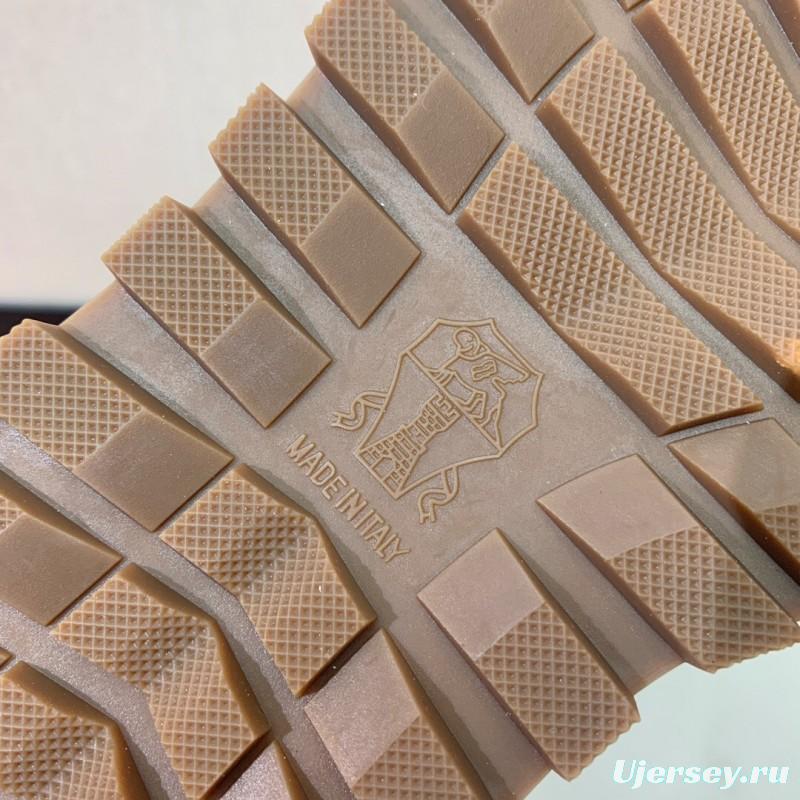 2025 Unisex Brunello Cucinelli Black Brown Leather Suede Sneakers LY