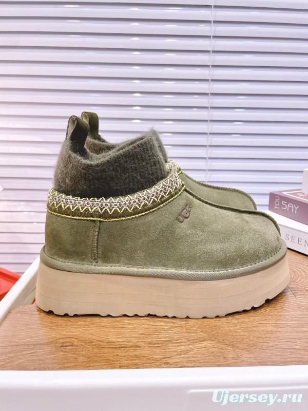 2024 Women UGG Olive Suede Wool Sock Boots MJ00230