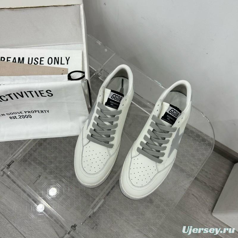 2024 Unisex GGDB White Grey Leather Suede Low-Top Sneakers