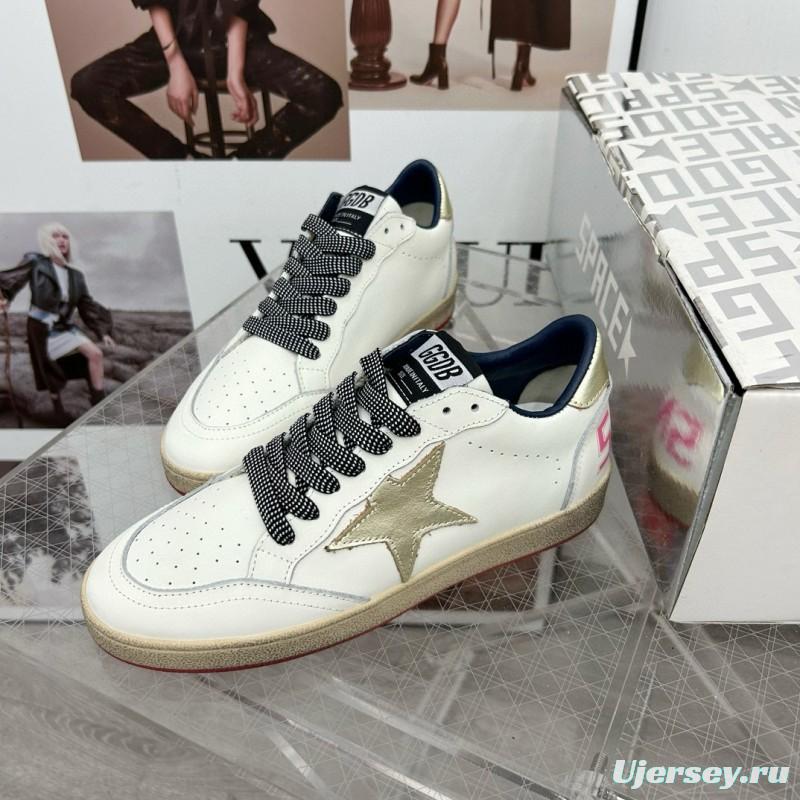 2024 Unisex GGDB White Gold Leather Sneakers MJ00260