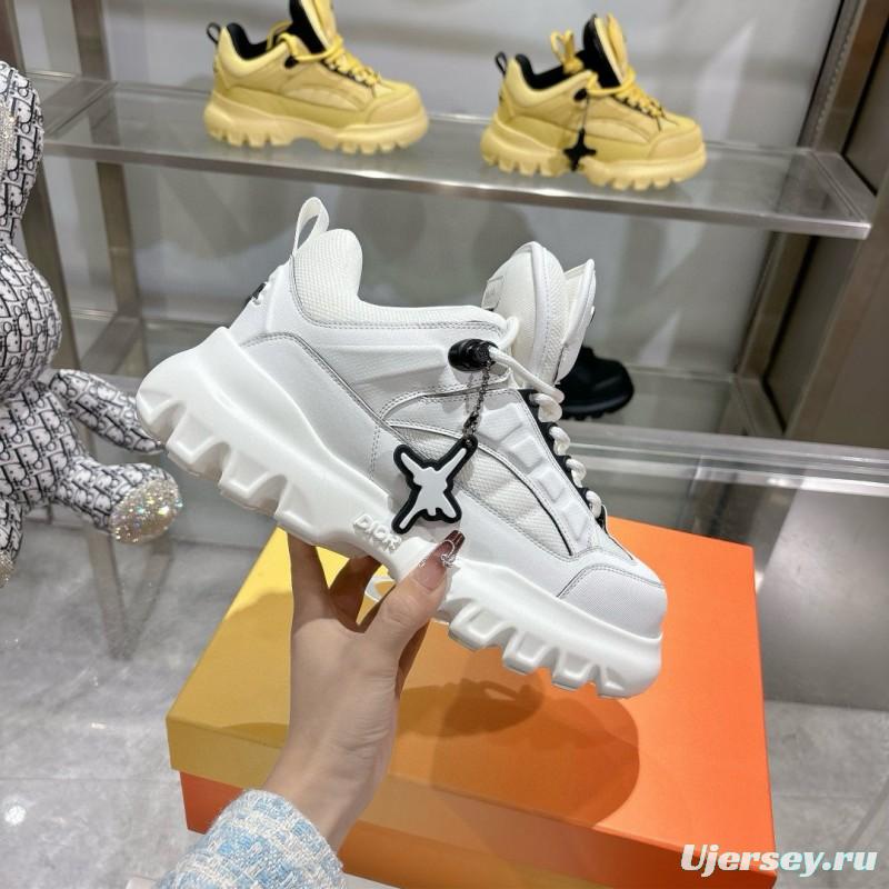 2024 Unisex Dior White Leather Sneakers MJ00380