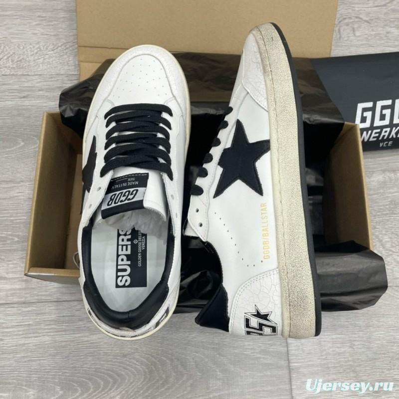 2024 Unisex GGDB White Black Leather Sneakers MJ00260