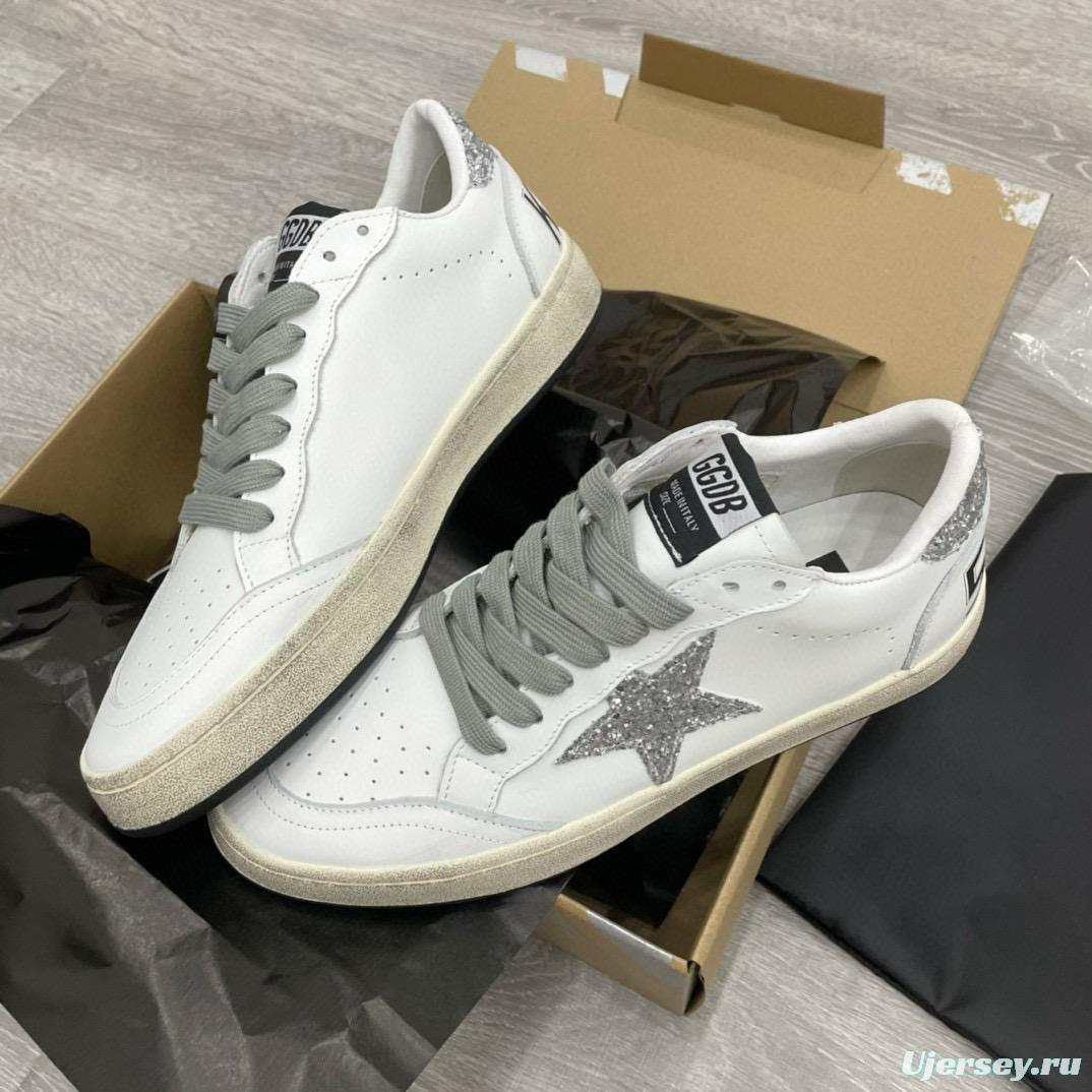 2024 Unisex GGDB White Grey Leather Sneakers MJ00260