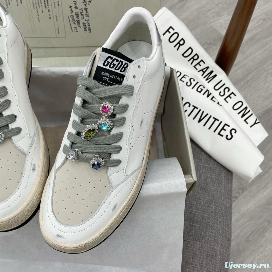 2024 Unisex GGDB white grey leather sneakers MJ00260