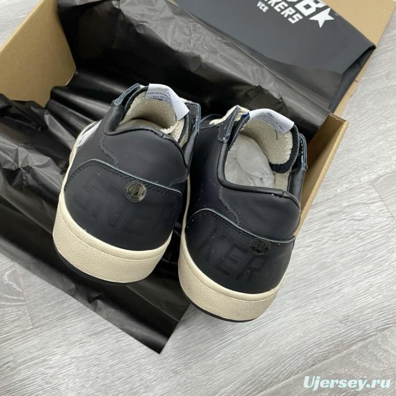 2024 Unisex GGDB Black White Leather Sneakers MJ00260