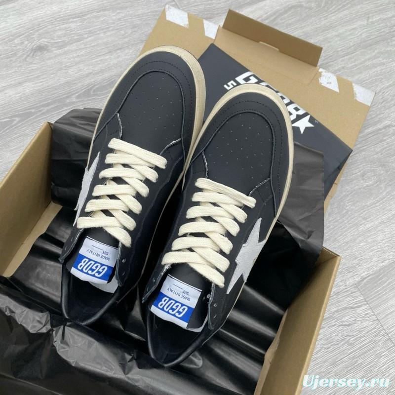 2024 Unisex GGDB Black White Leather Sneakers MJ00260