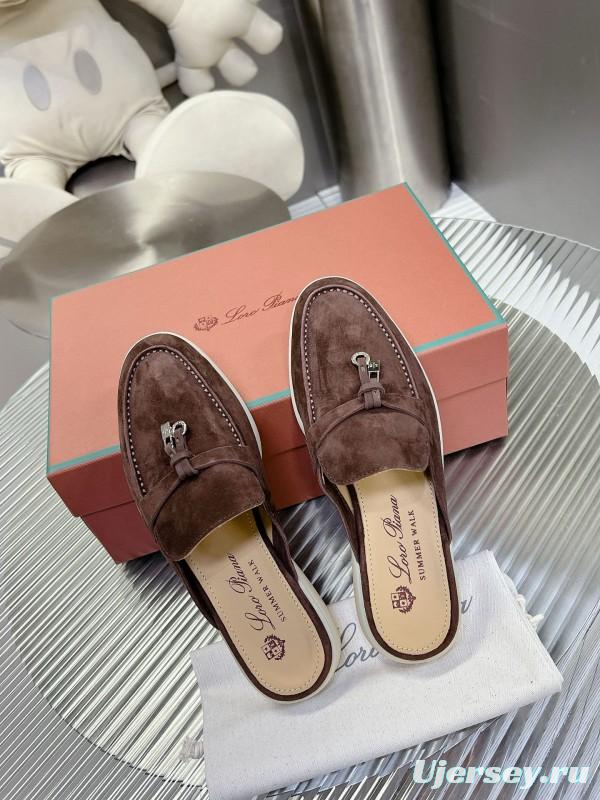 2024 Slippers LP Brown Suede Loafers