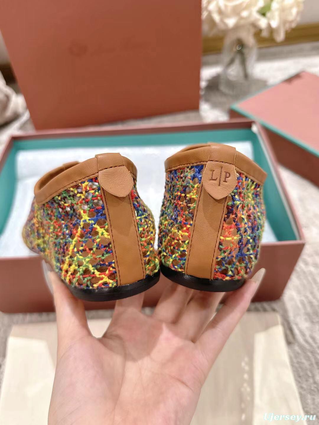 2025 Women Le Parmentier Multicolor Knit Ballet Flat LY00250