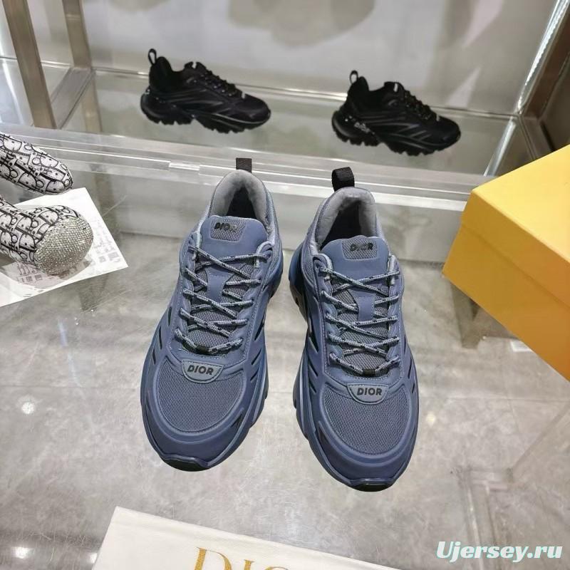 2024 Unisex Dior Blue Mesh Sneakers MJ00360