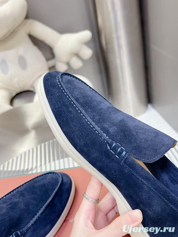 2025 Men LP Navy Suede Loafers LY00260
