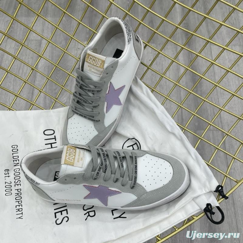 2024 Unisex GGDB White Purple Grey Leather Suede Low Top Sneakers MJ00260