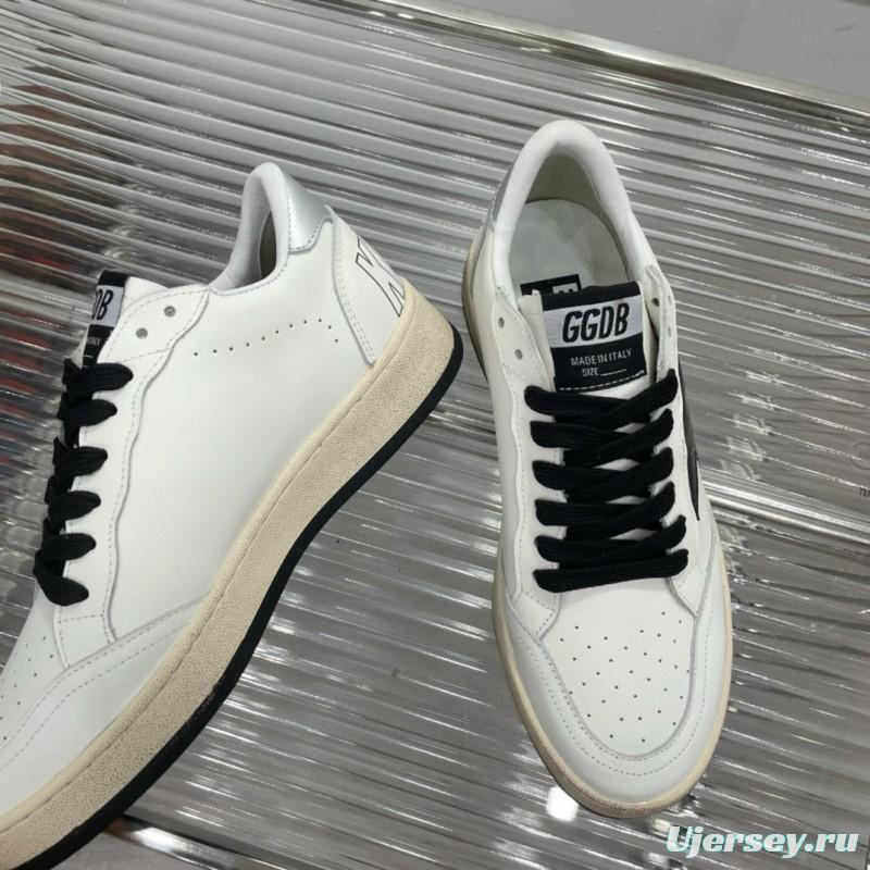 2024 Unisex GGDB White Black Leather Sneakers MJ00260