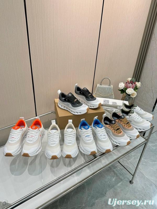 2025 Women Loewe Beige White Mesh Sneakers