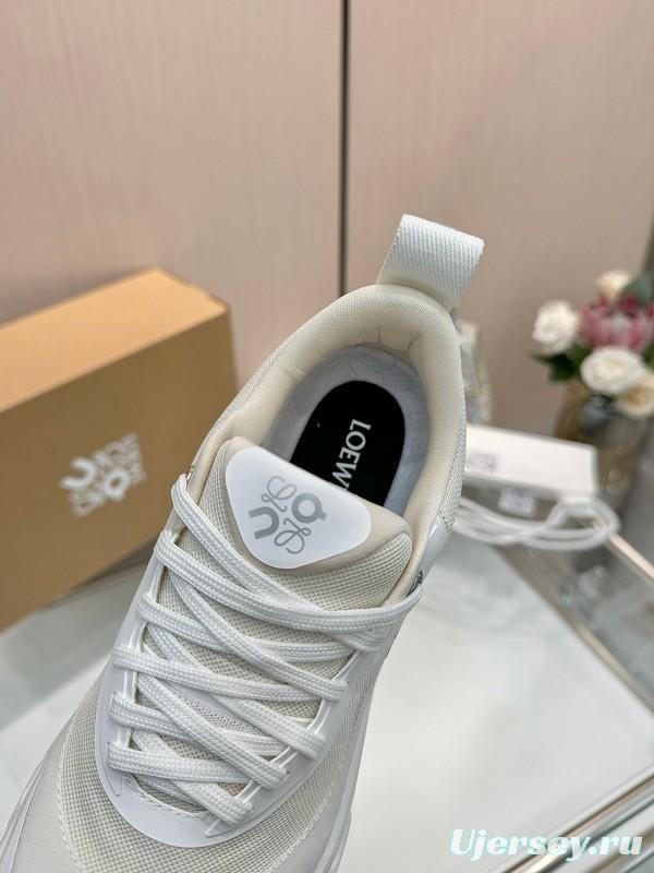 2025 Unisex Loewe White Green Orange Blue Black Grey Polyester Mesh Running Shoes Loewe X On KFY00300