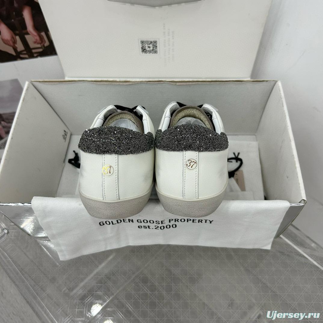 2025 Women GGDB White Leopard Suede Leather Sneakers