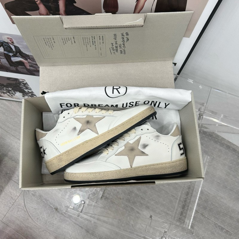 2024 Unisex GGDB White Grey Leather Sneakers MJ00260