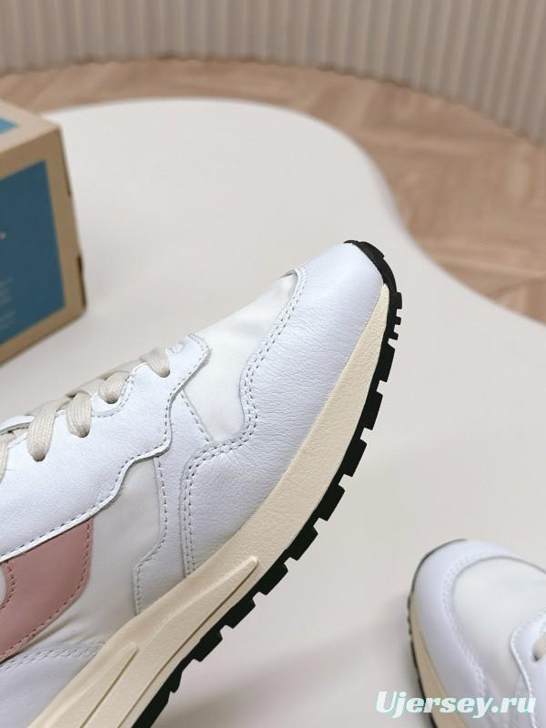 2024 Women Autry White Pink Beige Leather Mesh Casual Sneakers MJ00330