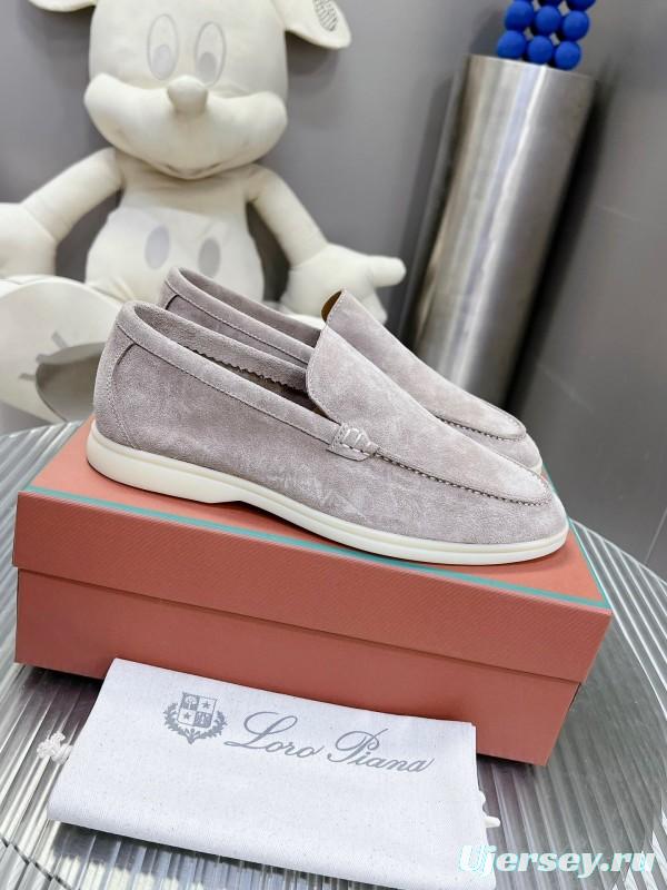 2025 Men Le Parmentier Grey Suede Loafers LY00260