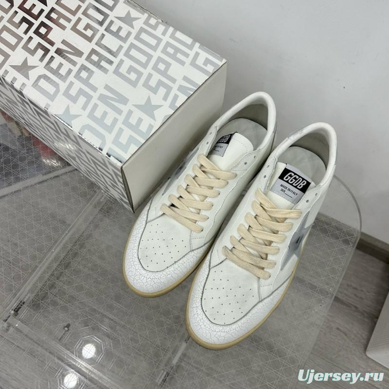 2024 Unisex GGDB White Grey Leather Low Top Sneakers MJ00260