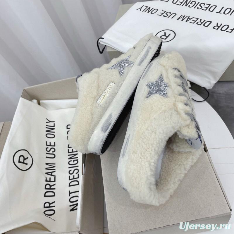 2024 Slippers GGDB White Shearling Star MJ00280