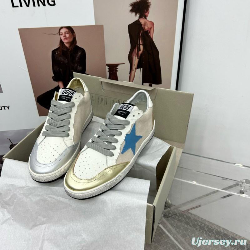 2024 Unisex GGDB White Pink Grey Leather Suede Low Top Sneakers MJ00260