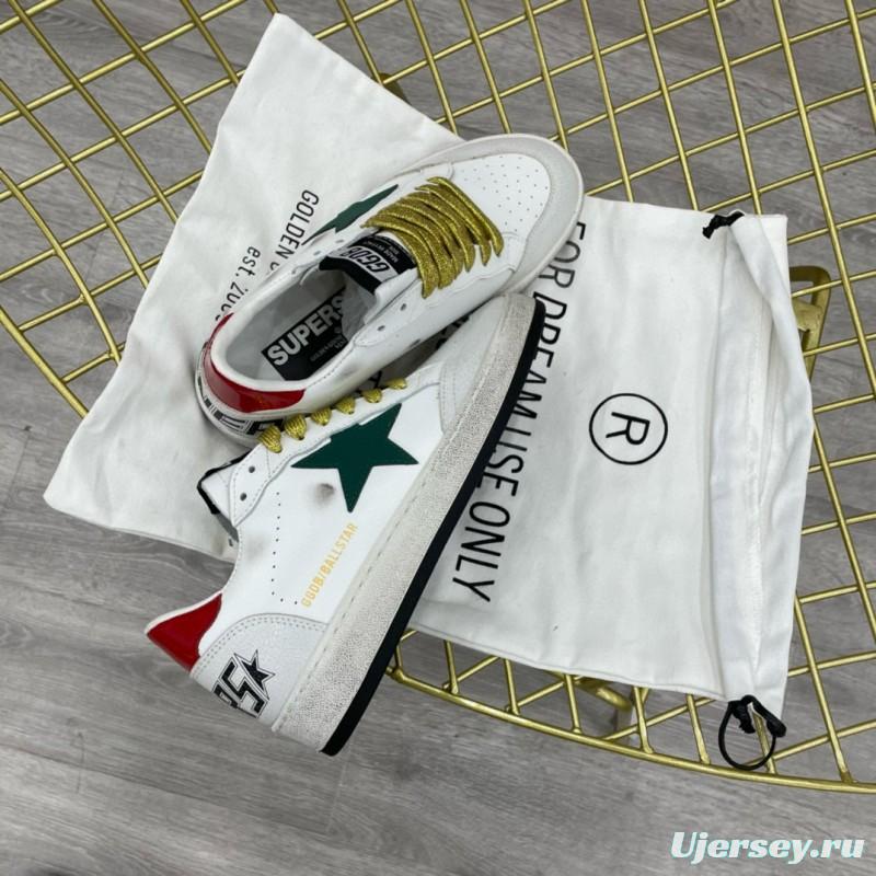 2024 Unisex GGDB White Green Red Leather Suede Low Top Sneakers MJ00260