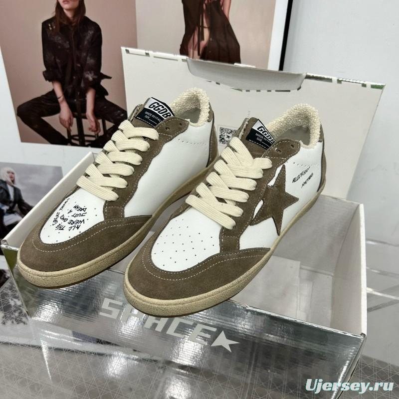 2024 Unisex GGDB White Green Suede Leather Sneakers MJ00260