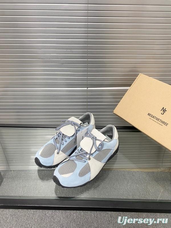 2025 Women Puma Light Blue White Oxford Leather Breathable Sneakers KFY00280