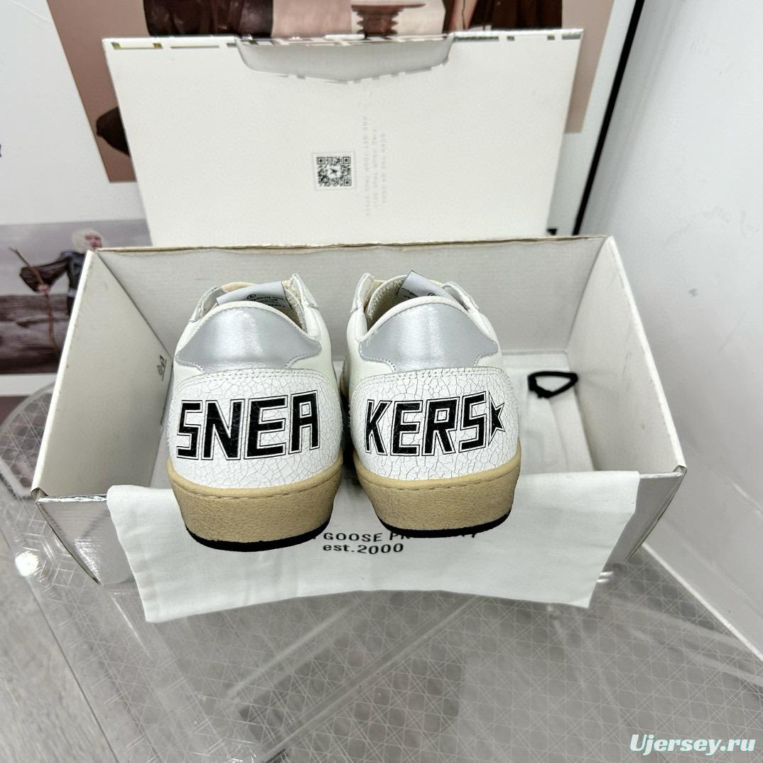 2024 Unisex GGDB White Grey Leather Low Top Sneakers MJ00260