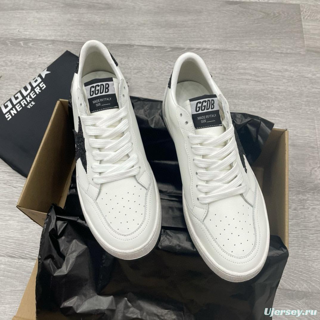 2024 Unisex GGDB White Black Leather Low Top Sneakers MJ00260