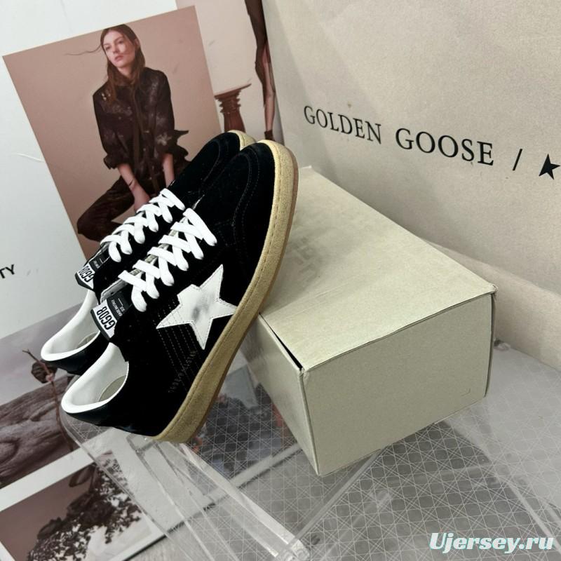 2024 Unisex GGDB Black White Suede Low Top Sneakers MJ00260