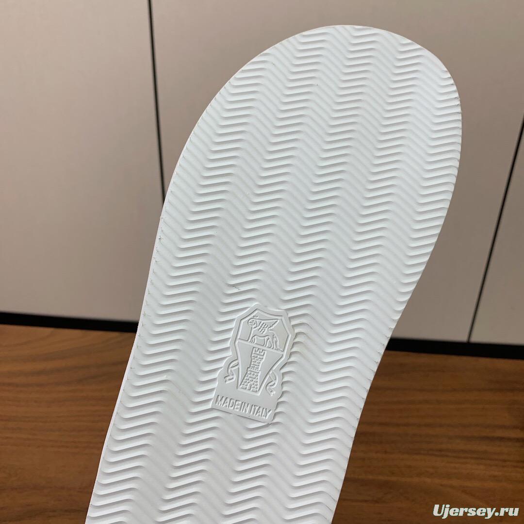 2025 Unisex Brunello Cucinelli Black Suede Leather Slippers KFY00250