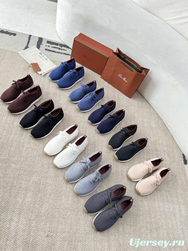 2024 Men LP Burgundy Wool Knit Sneakers MJ00330