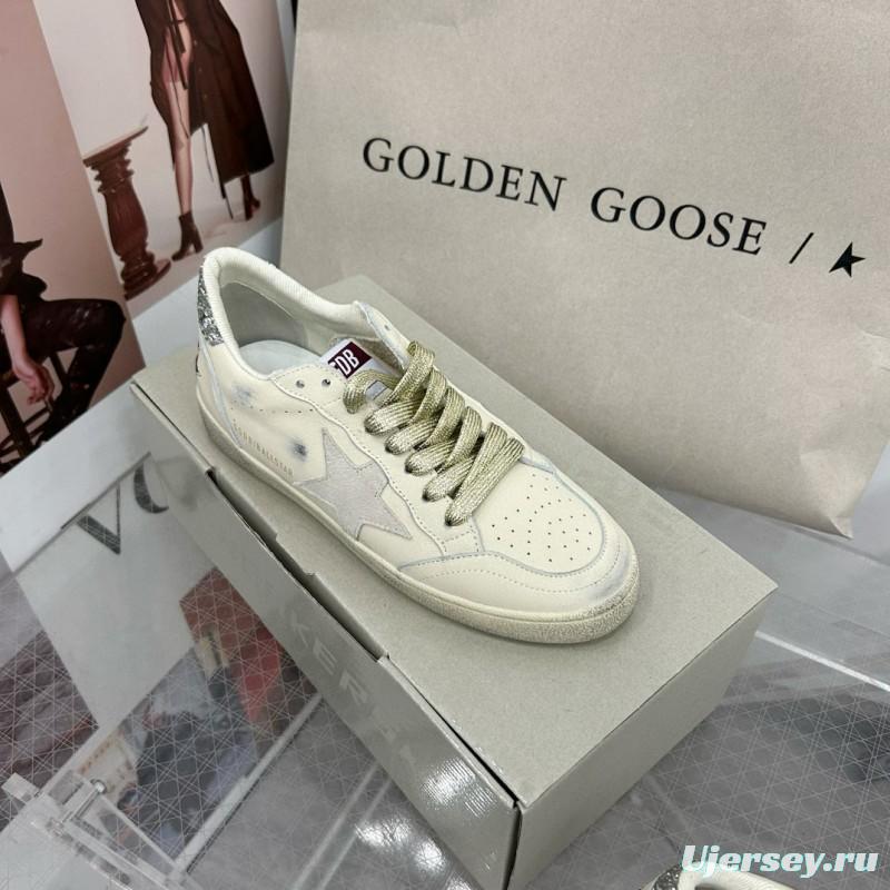 2024 Unisex GGDB White Grey Leather Suede Sneakers MJ00260