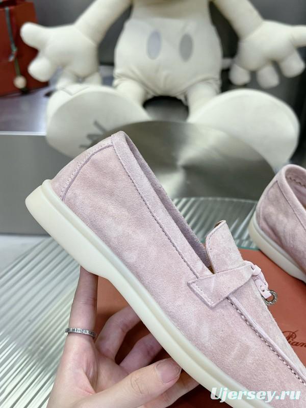 2024 Unisex LP Pink Suede Loafers MJ00270