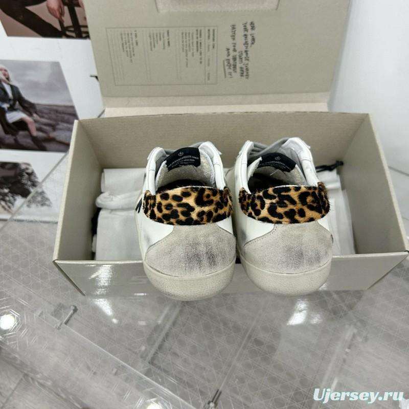 2025 Women GGDB White Black Leather Sneakers LY00360