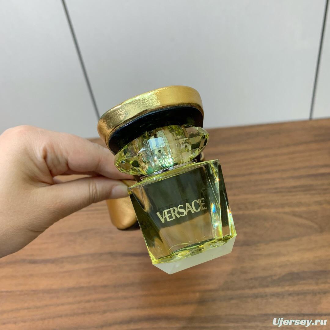 2025 Women VERSACE Gold Leather Heeled Sandals